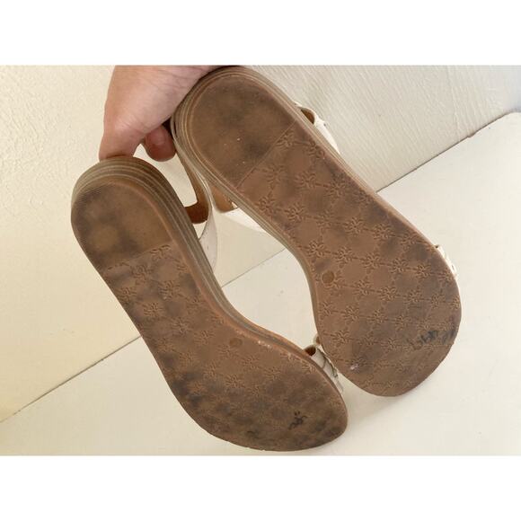 Nurture Marrlowe Women's Shoes Sandals White Braided Leather Size 9.5 - Picture 4 of 10